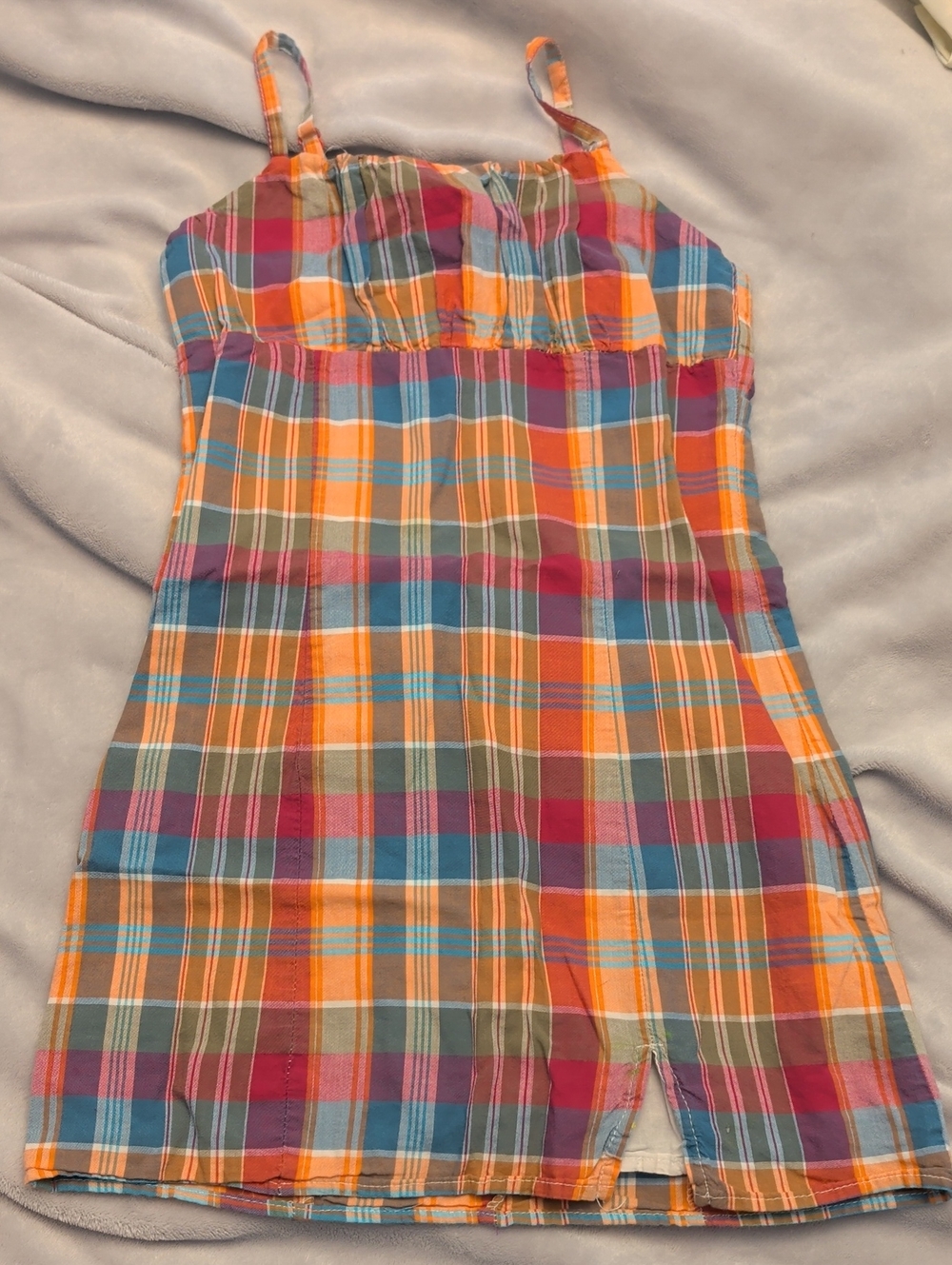 Art Class Pastel Plaid Sundress